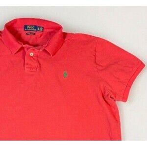 Polo Ralph Lauren Custom Slim Fit Red Short Sleeve Mesh Polo Shirt Men’s XL